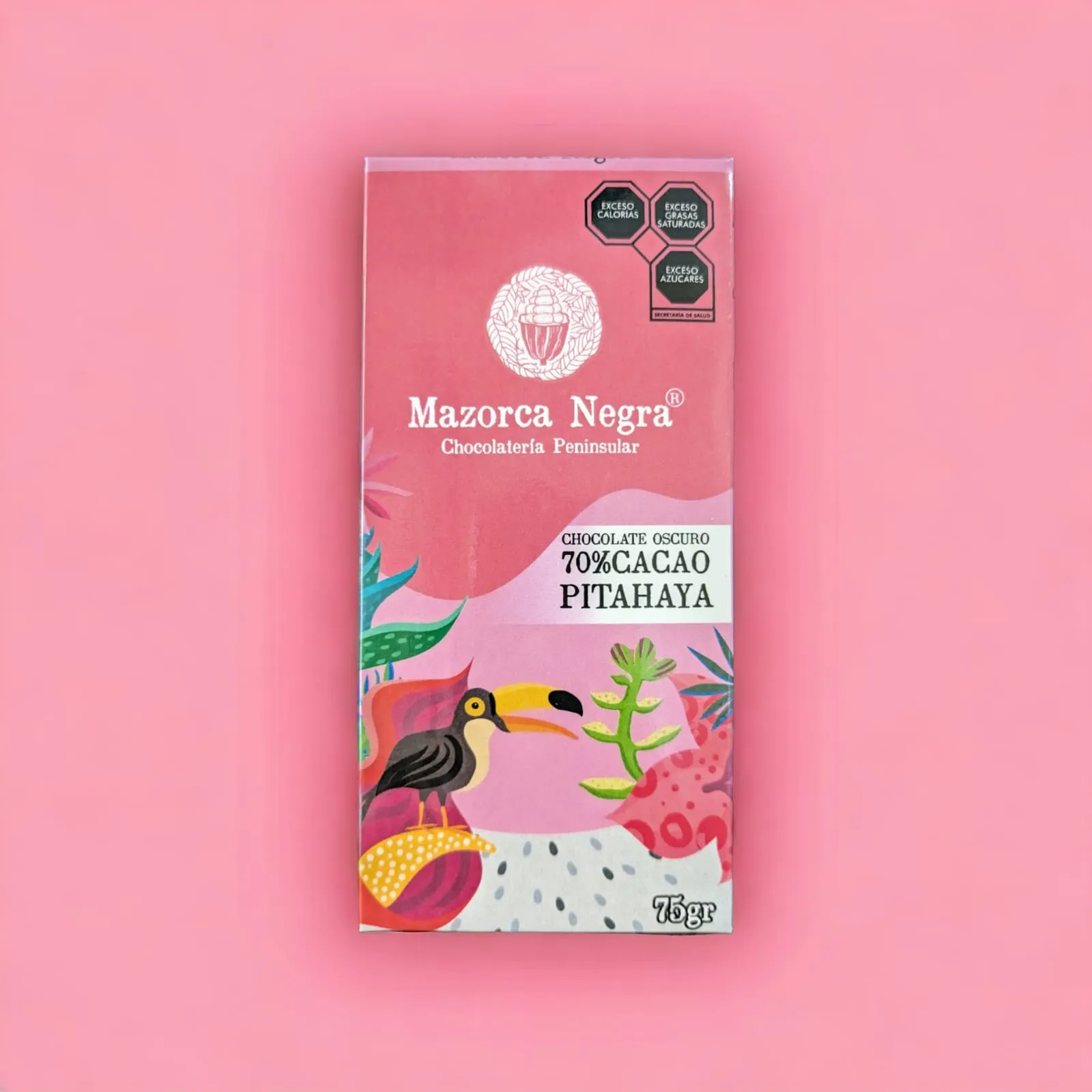 Barra chocolate 70% Cacao Jalea de Pitahaya (75 g)