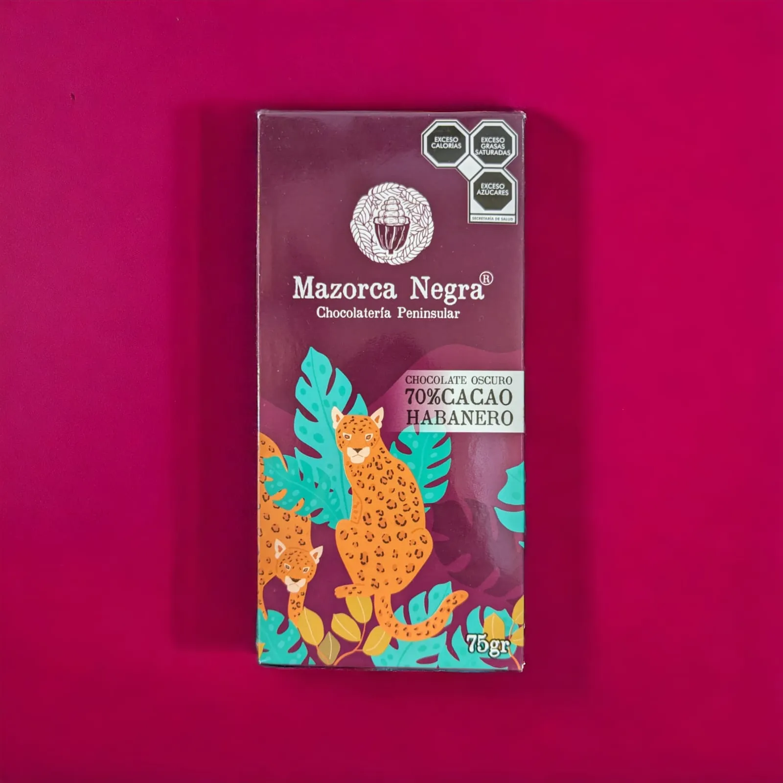 Barra chocolate 70% Cacao Habanero Ahumado (75 g)