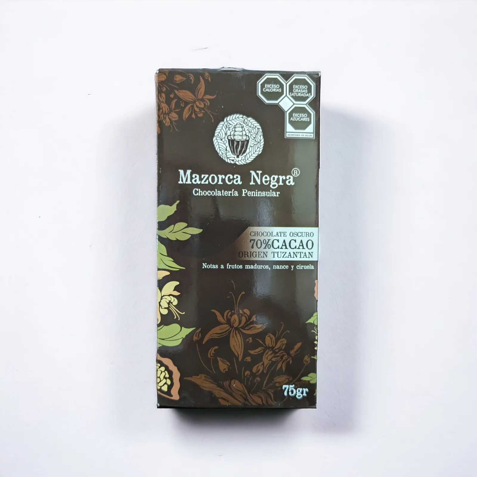 Barra chocolate 70% Cacao (75 g)